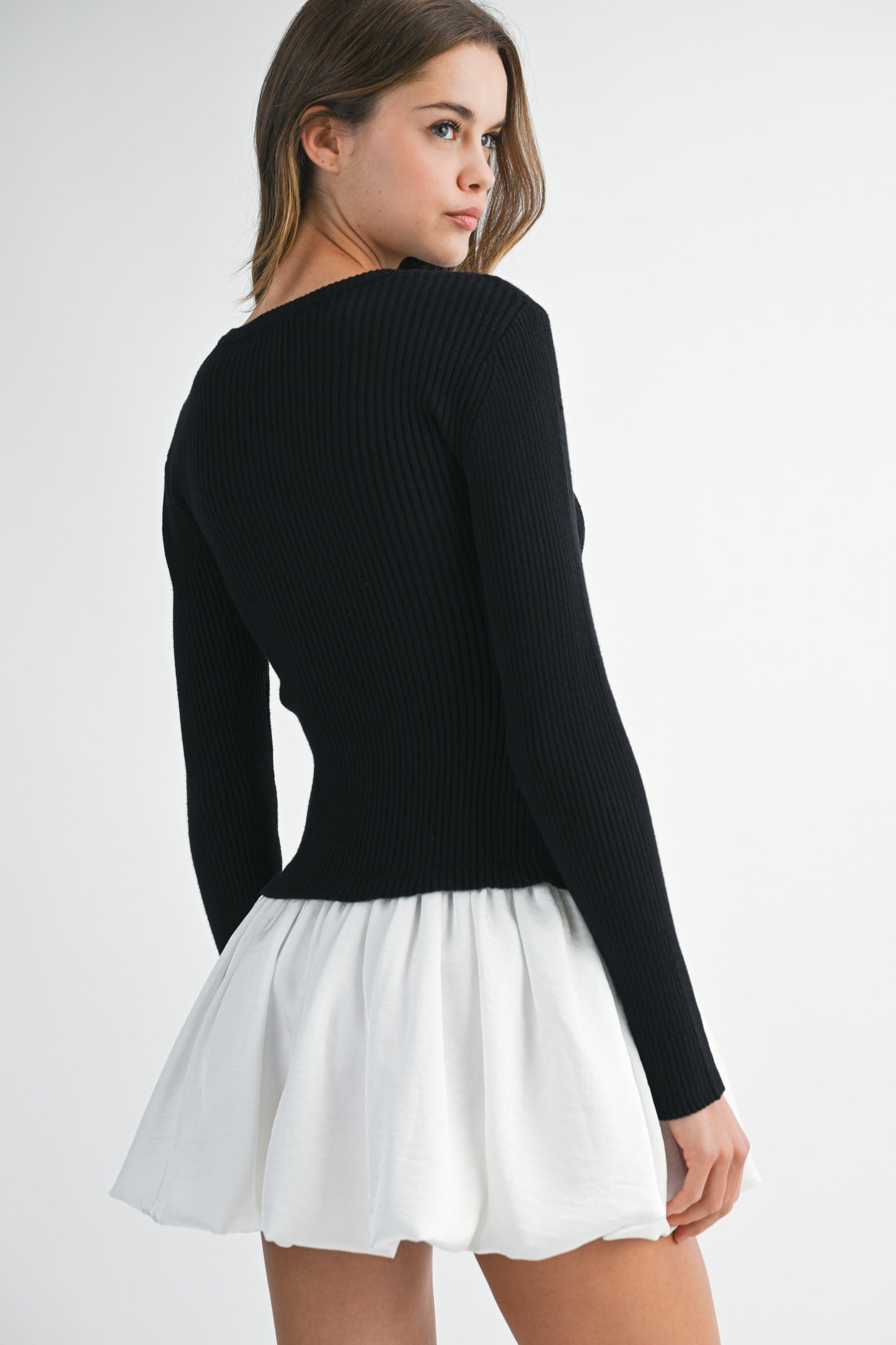 Vestido Mini Estilo Suéter