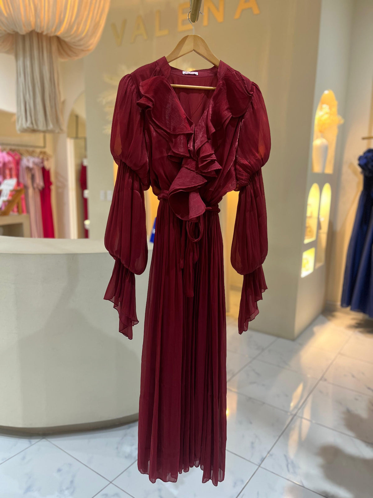 Vestido Rojo Seda