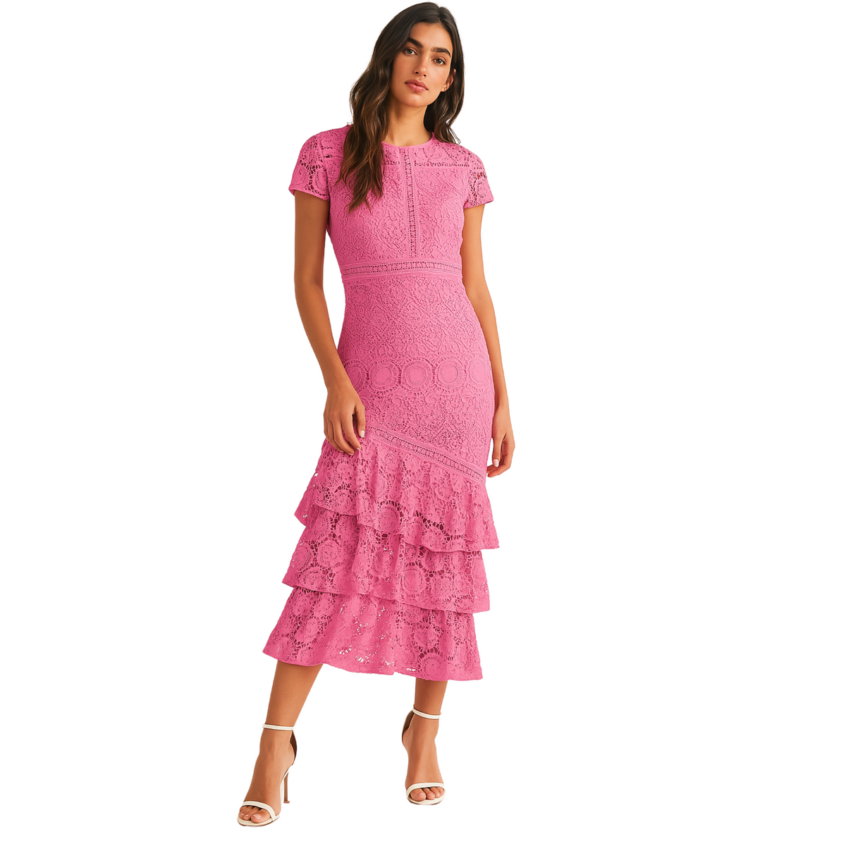 Vestido Tira Bordada Fiusha