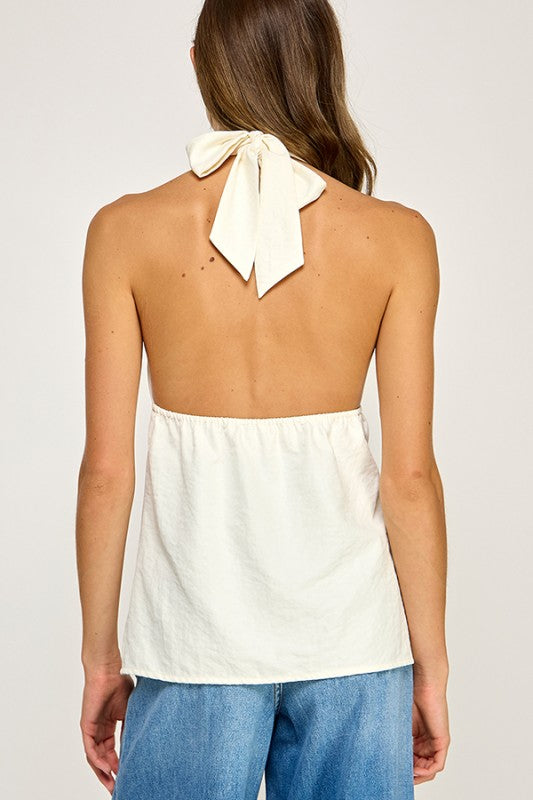 Blusa Halter Blanca