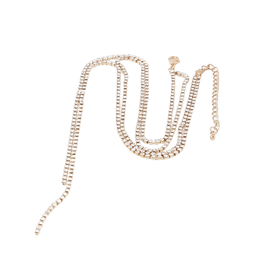Collar de Brillantes Dorado