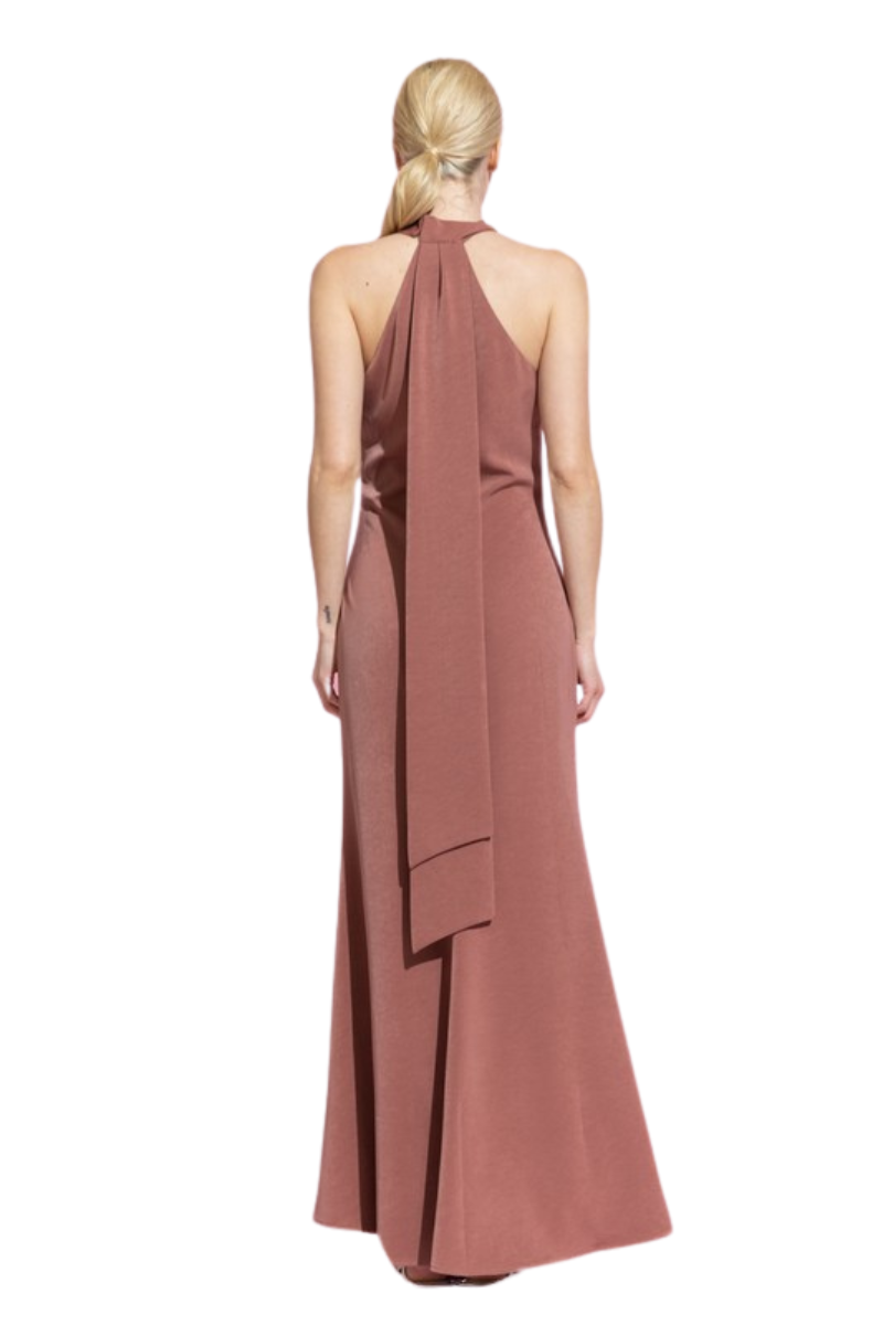 Vestido Halter Mauve