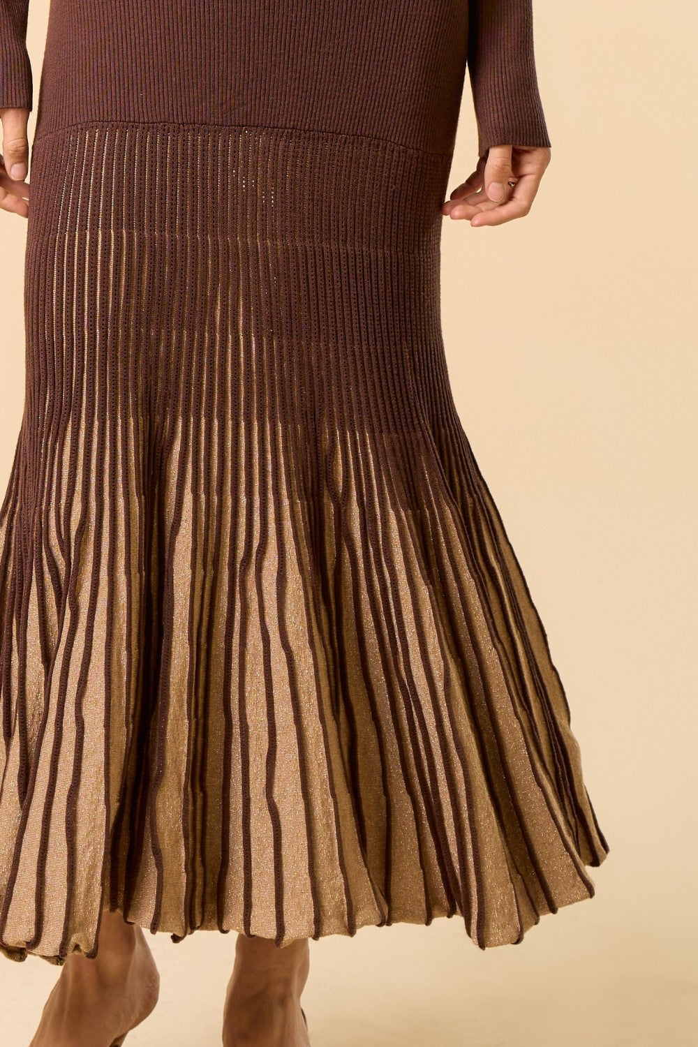 Vestido Largo Café