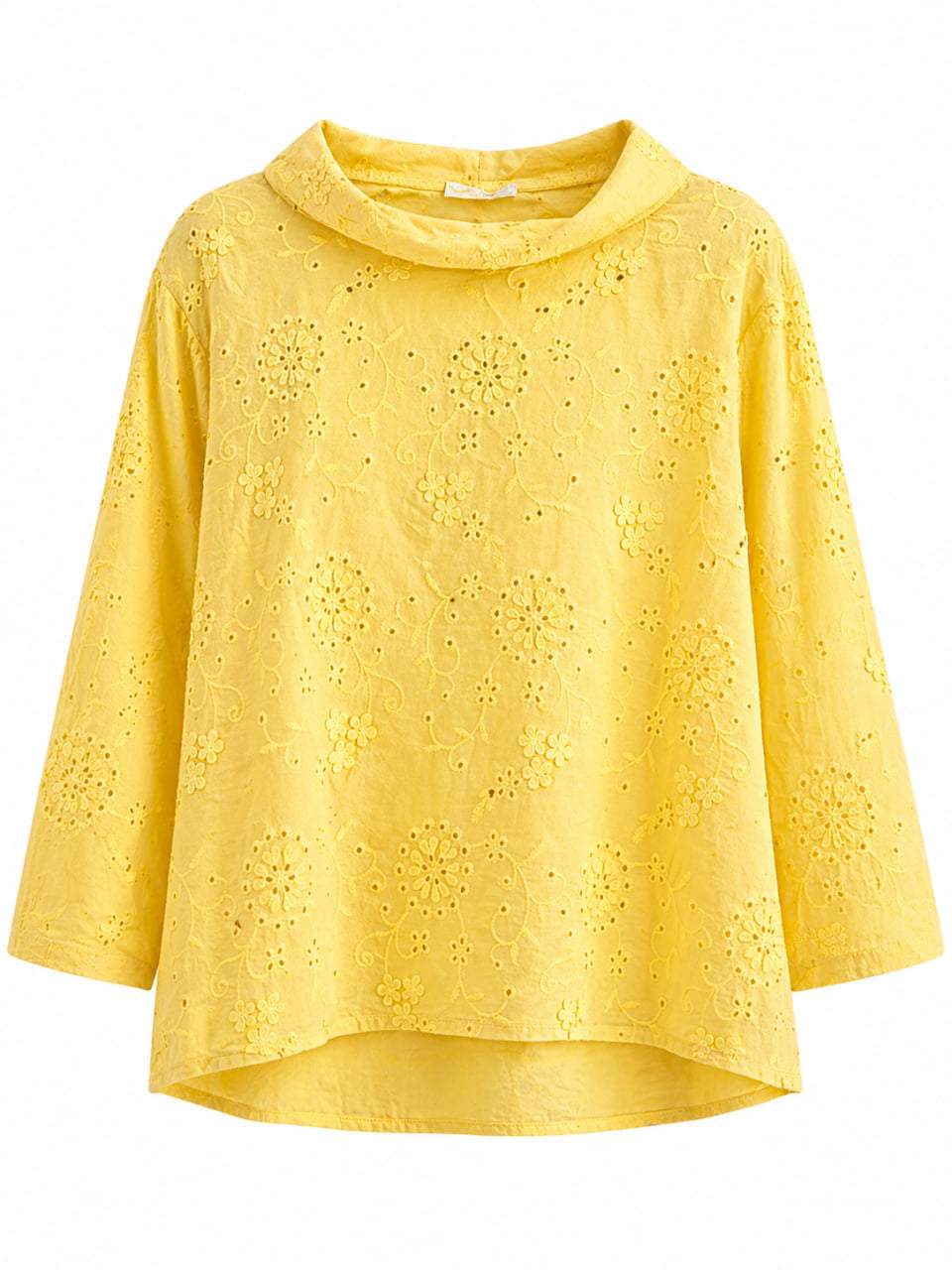 Blusa Italiana Tira Bordada Amarillo