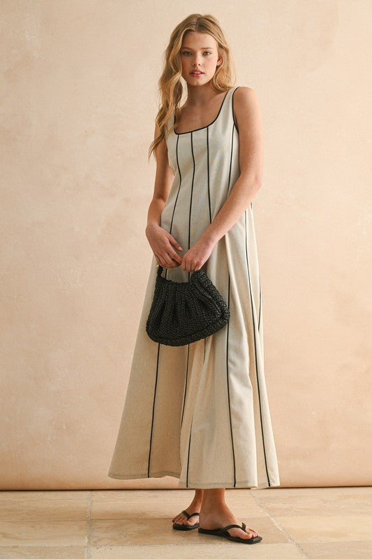 Vestido Largo Rayas