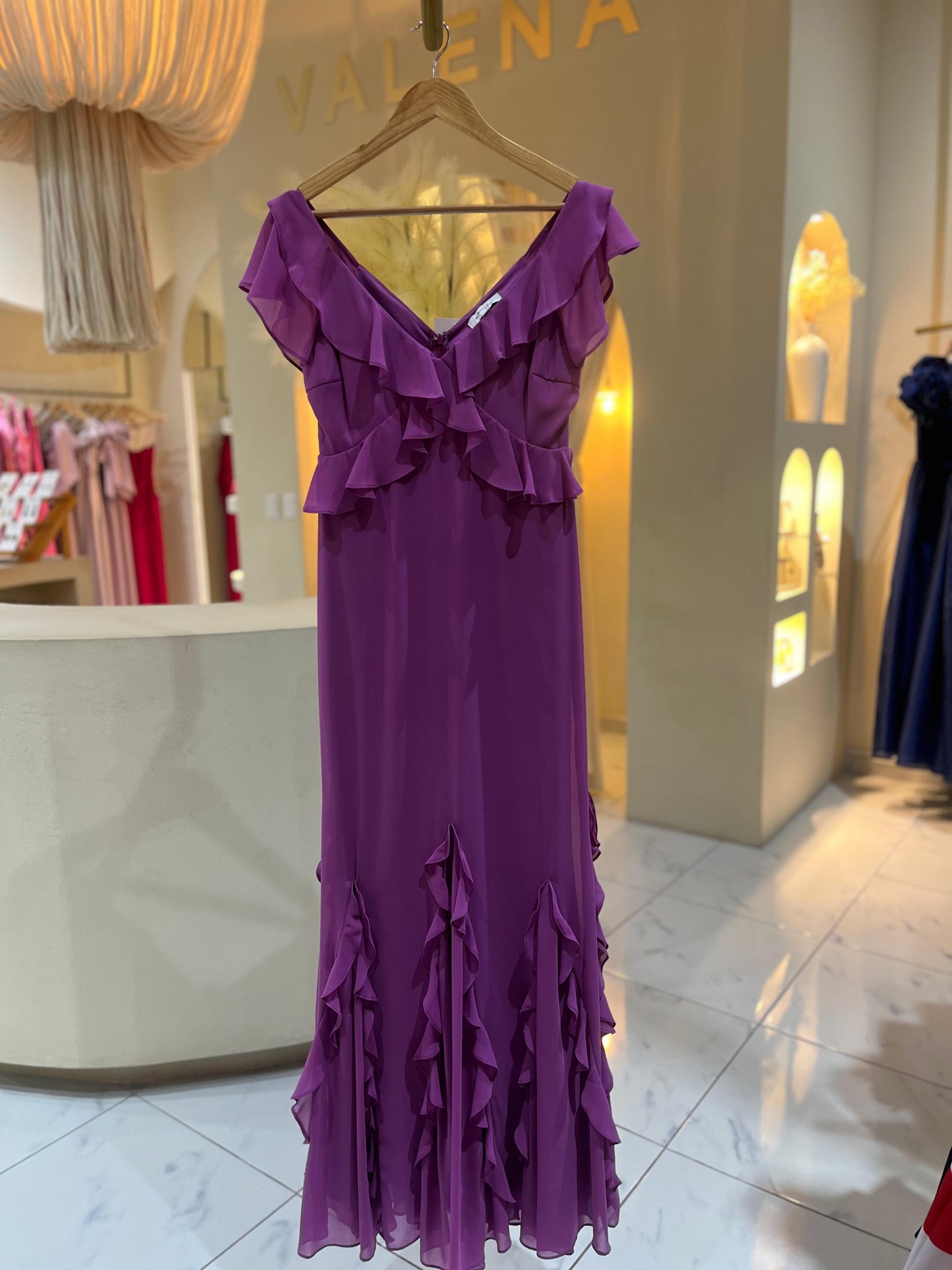 Vestido Magenta Olanes