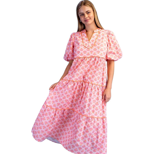 Vestido Blush Mango Largo