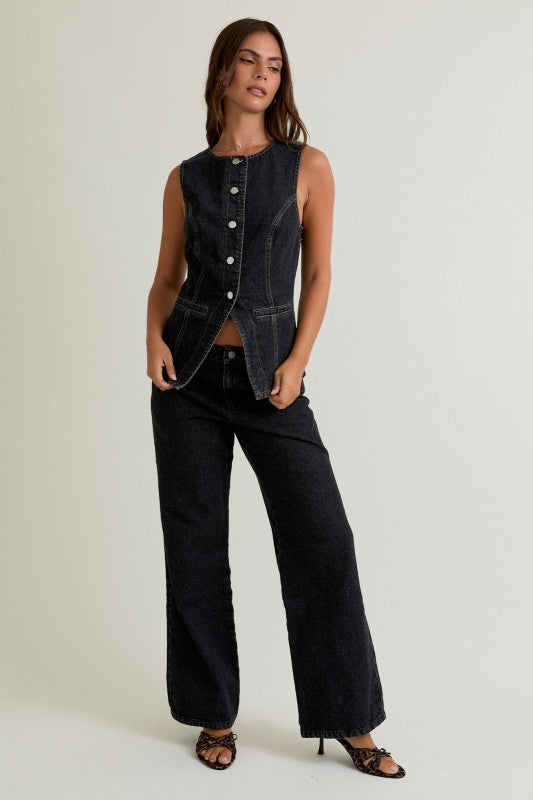 Conjunto Blusa Y Pantalón De Mezclilla
