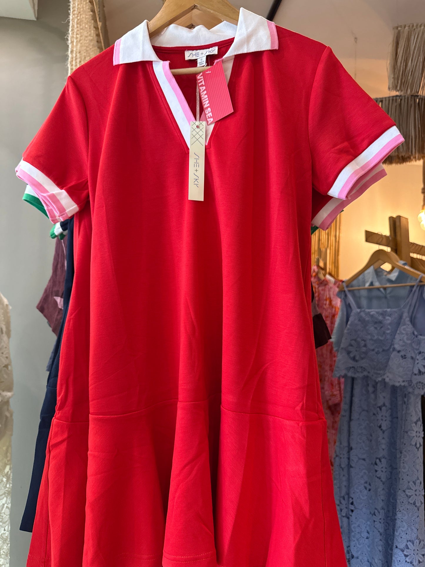 Vestido rojo corto