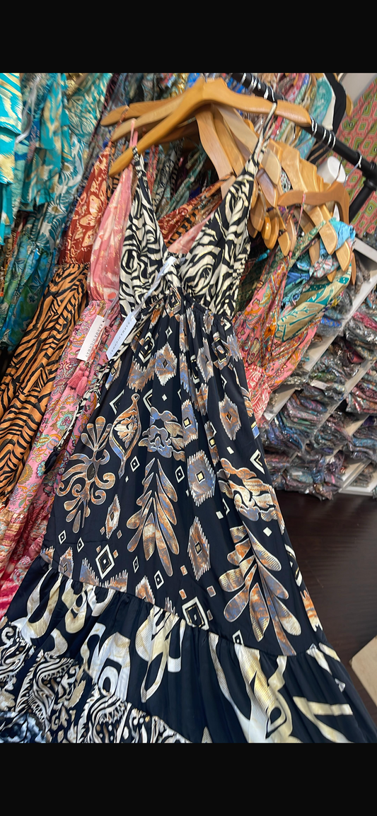 Vestido largo indu tirantes