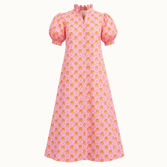 Vestido Pink Orange Largo