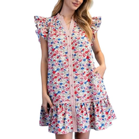 Vestido Floral Button Down