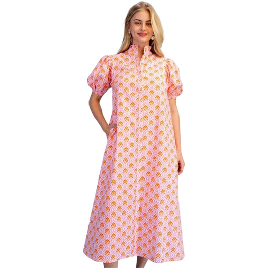 Vestido Pink Orange Largo