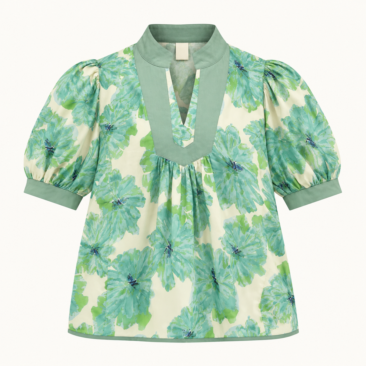 Blusa Turquesa Floral