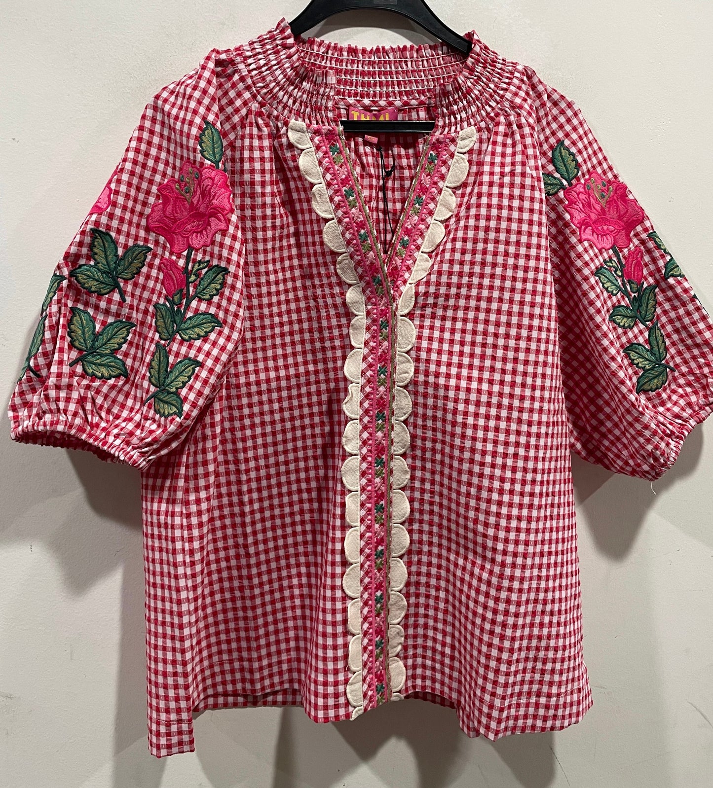 Blusa THML cuadros rojos