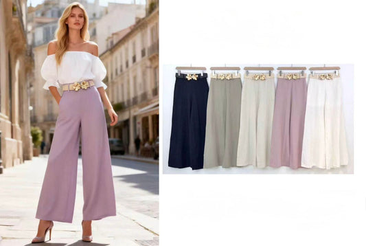 Pantalón tipo lino varios colores