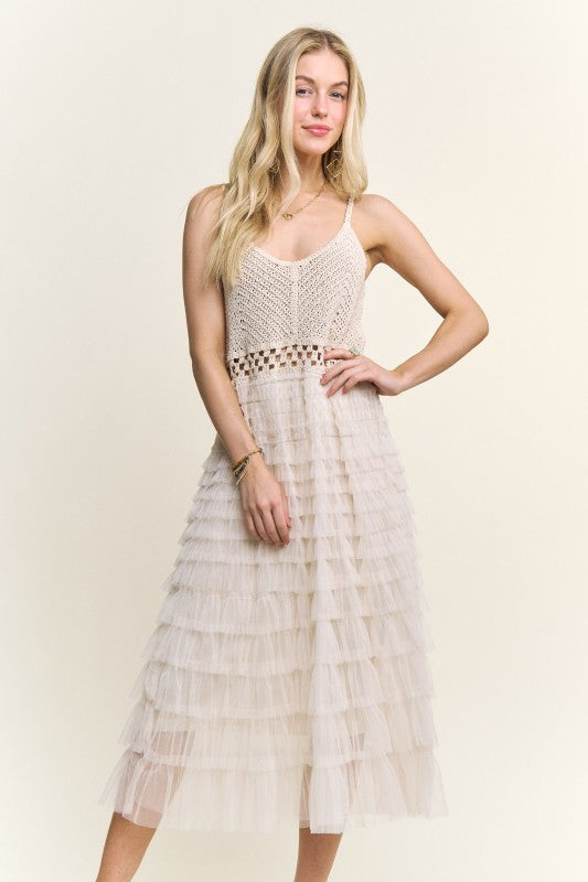 Vestido crepe olanes