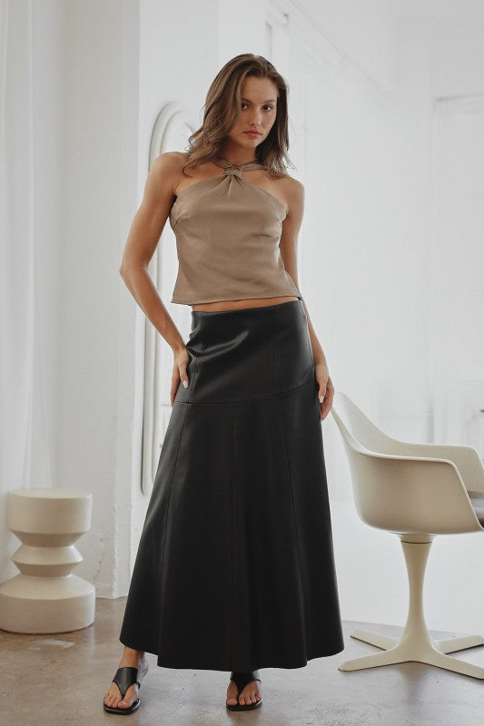 Falda Negra Vinipiel