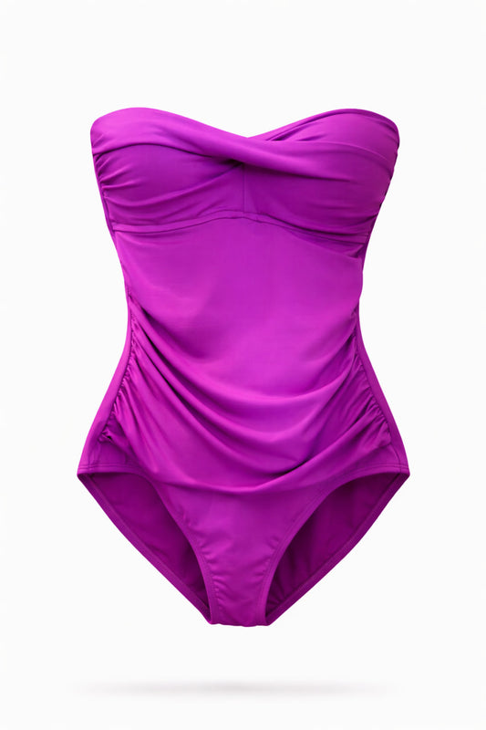 Bañador Strapless Magenta