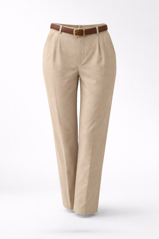 Pantalon Lino Beige