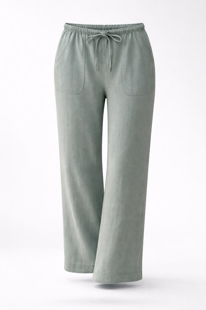Pantalón Lino Olive