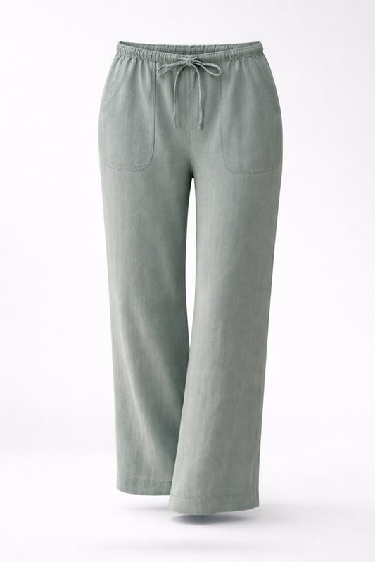 Pantalón Lino Olive