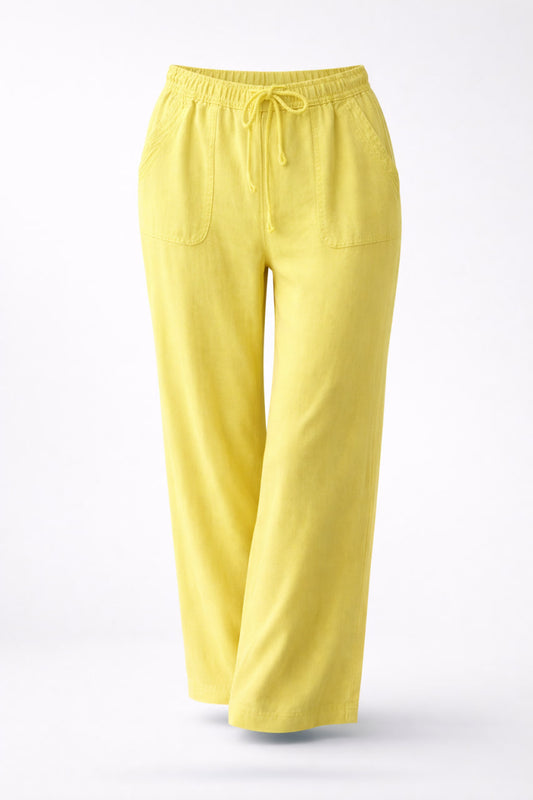 Pantalon Lino Amarillo