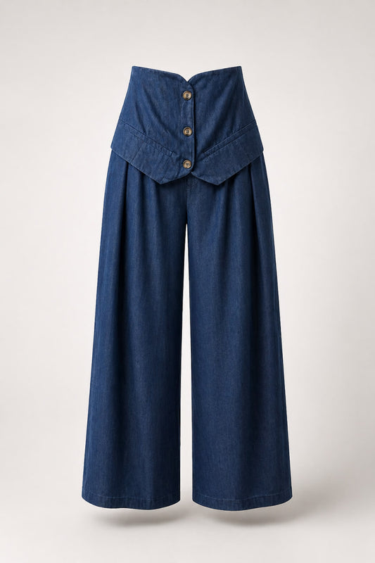 Set Top Pantalon Mezclilla
