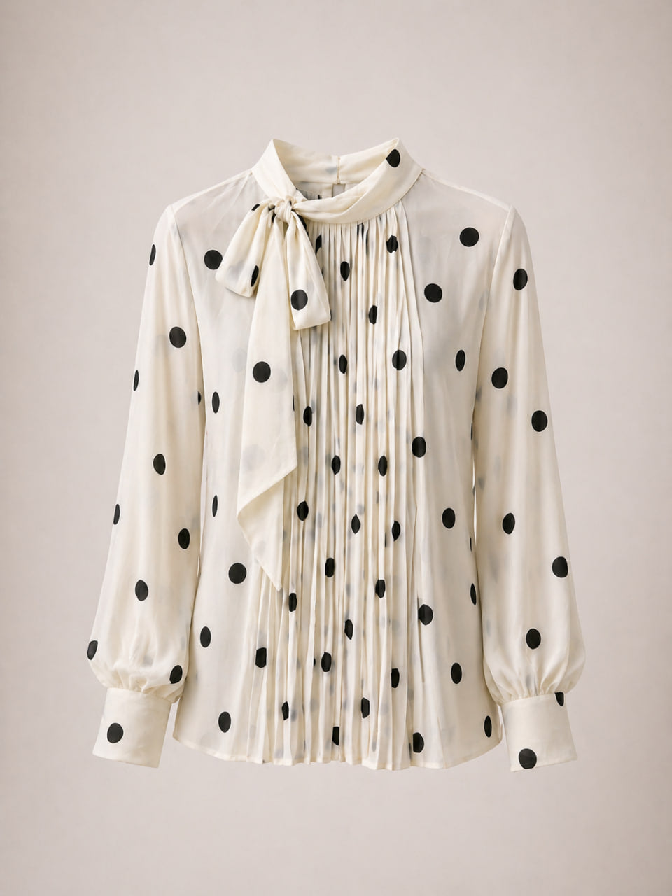 Blusa Beige Lunares