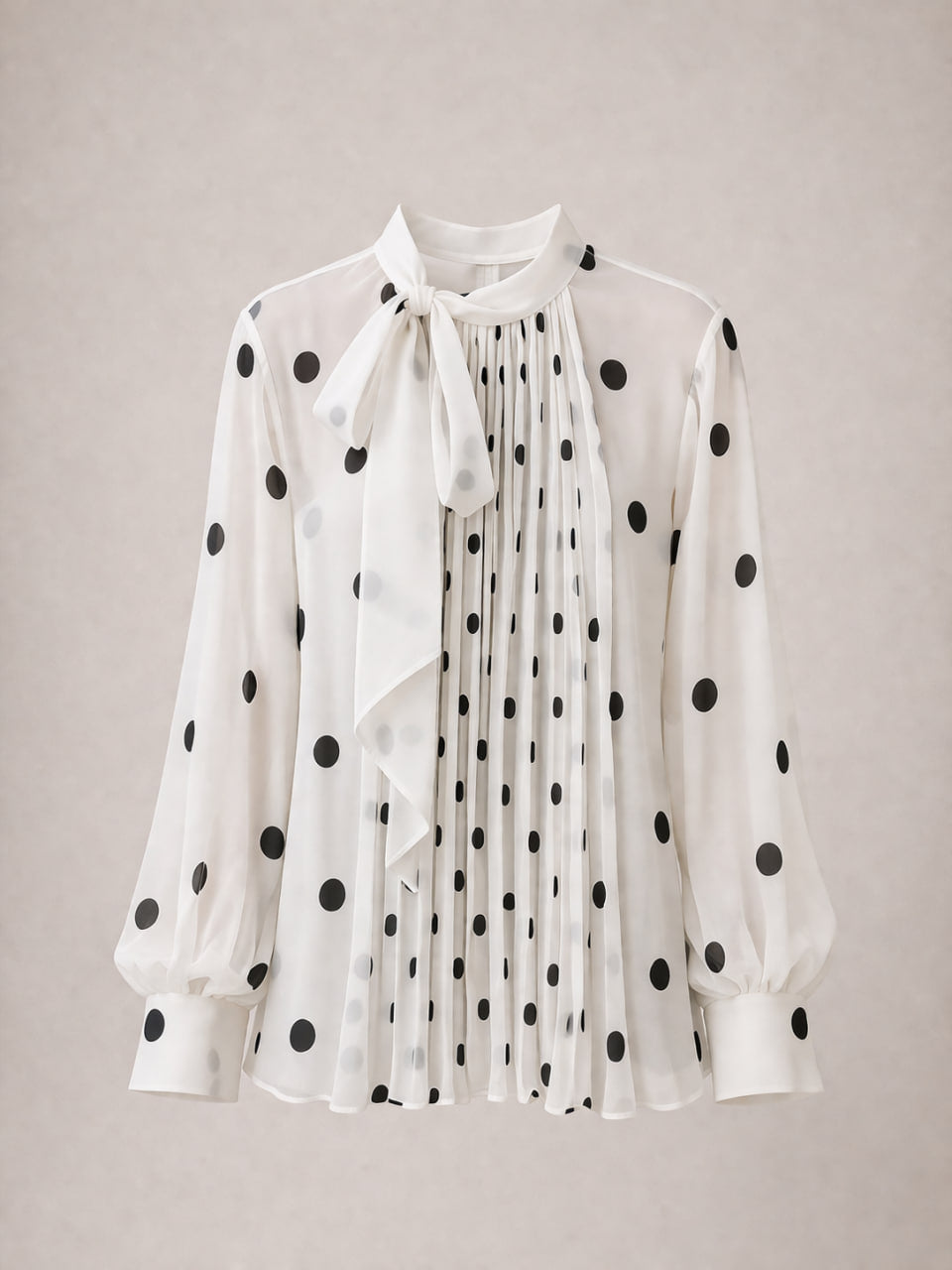 Blusa Blanca Lunares
