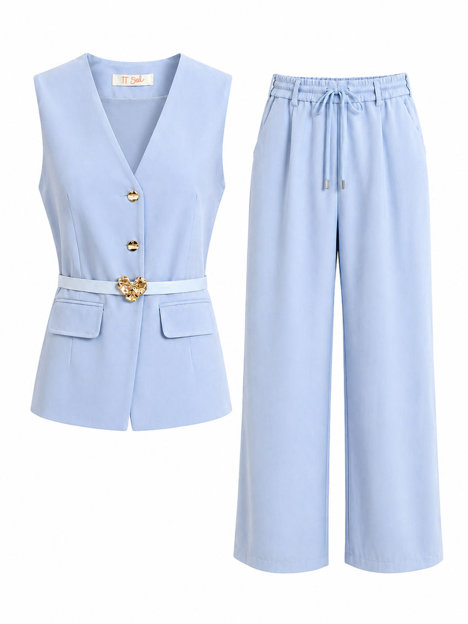 Set Pantalon Y Saco Azul