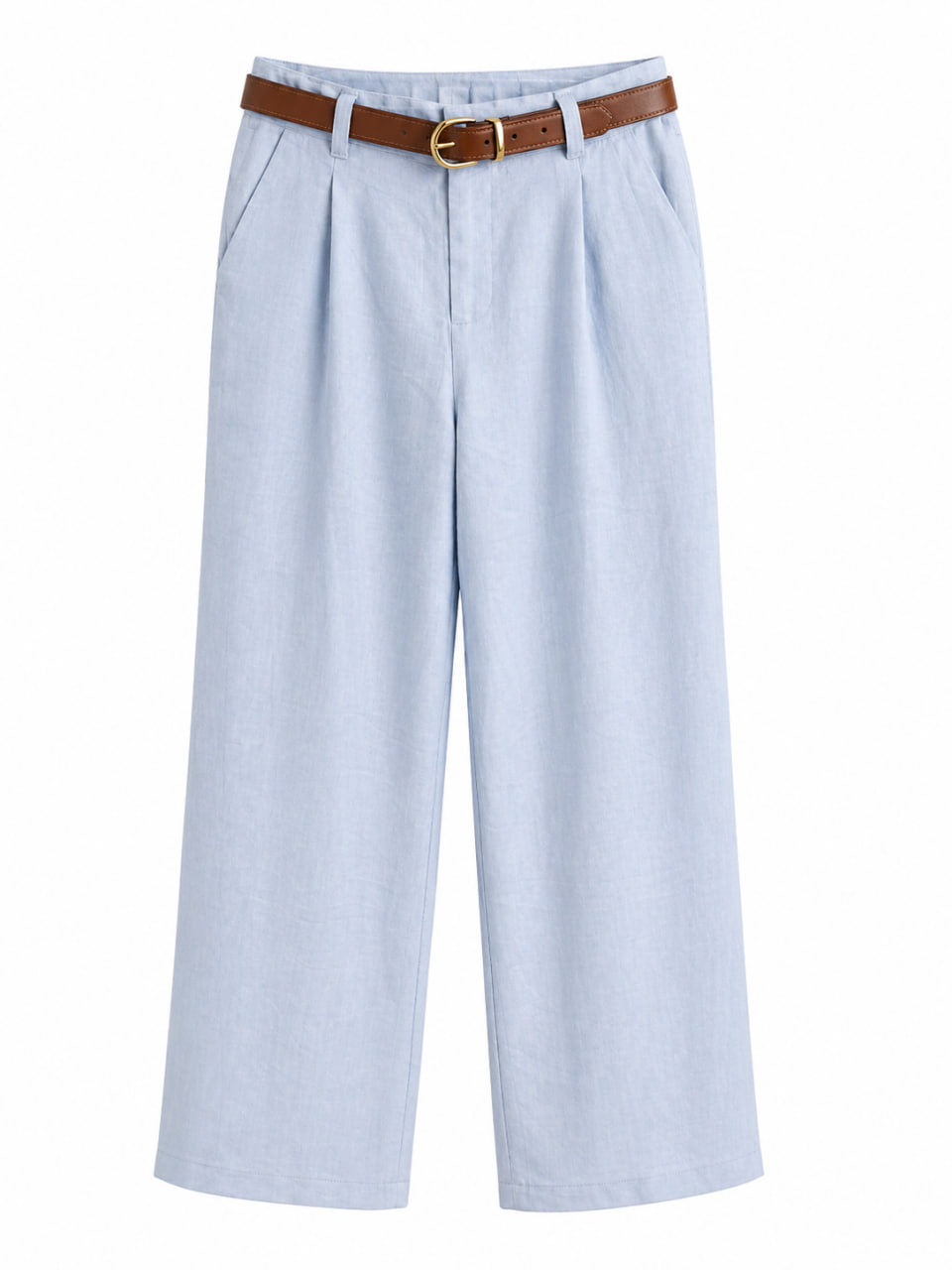 Pantalon Lino Azul
