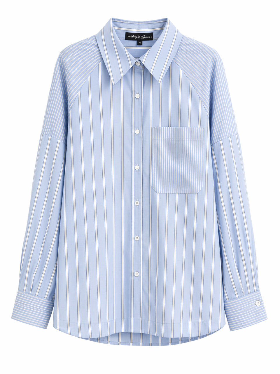 Blusa Algodon Rayas Azul