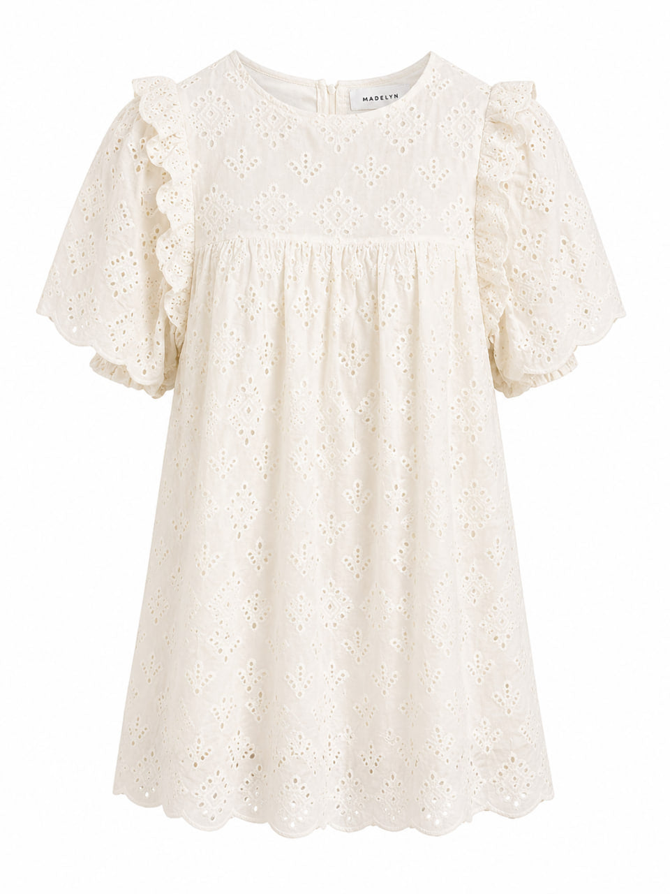 Vestido Corto Tira Bordada