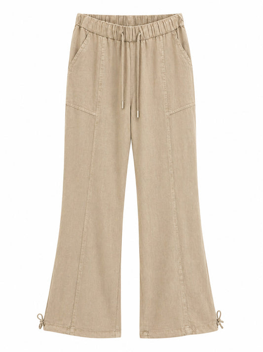 Pantalon Vestir Lino Taupe