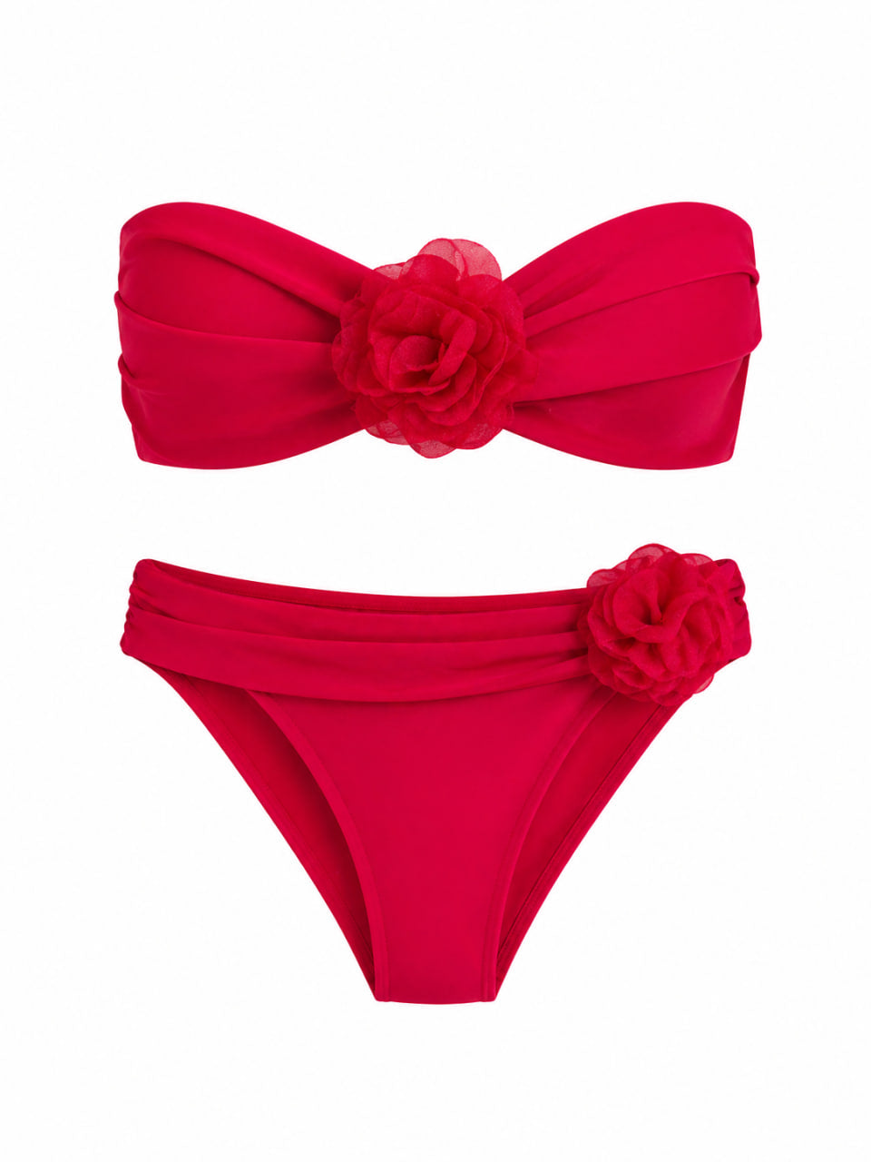 Bikini Rojo Flor
