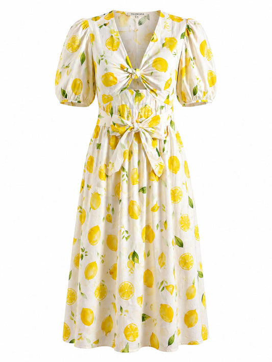 Vestido Algodon Limones