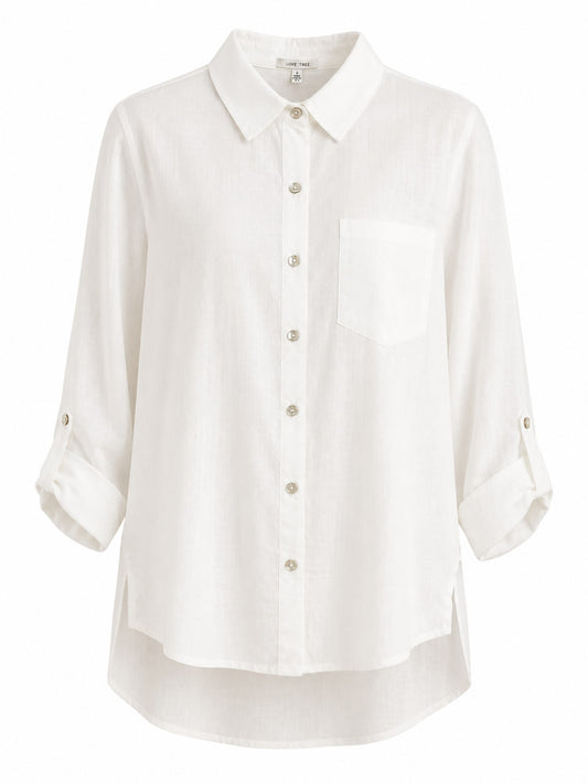 Camisa Blanca Lino
