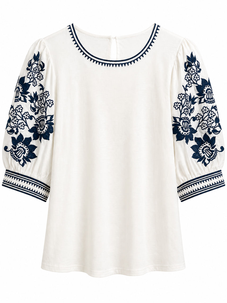 Blusa Bordada Blanca Thml