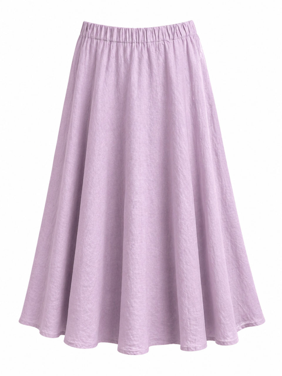 Falda Italiana Lino Rosa