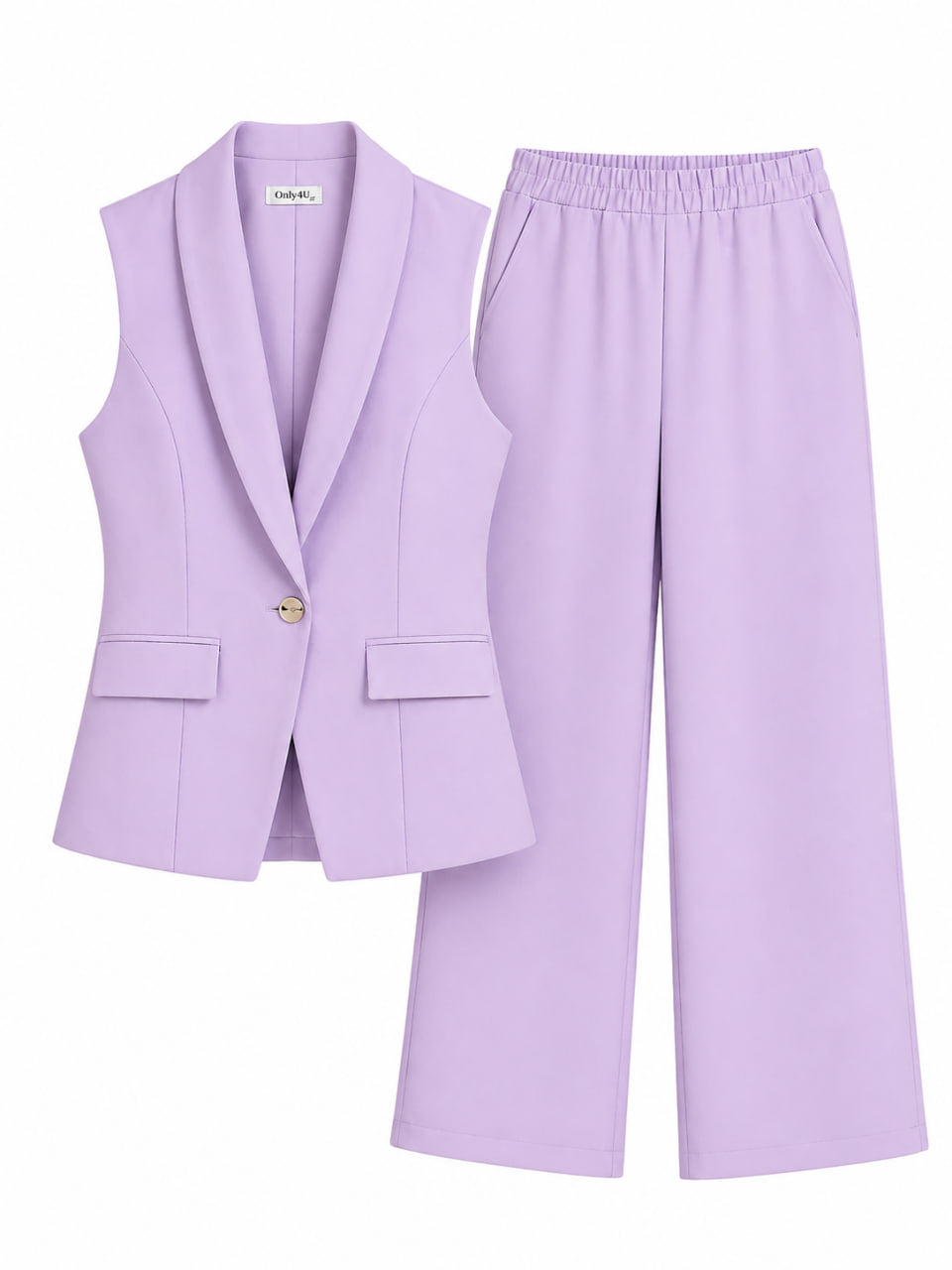 Set Pantalon y Chaleco Rosa