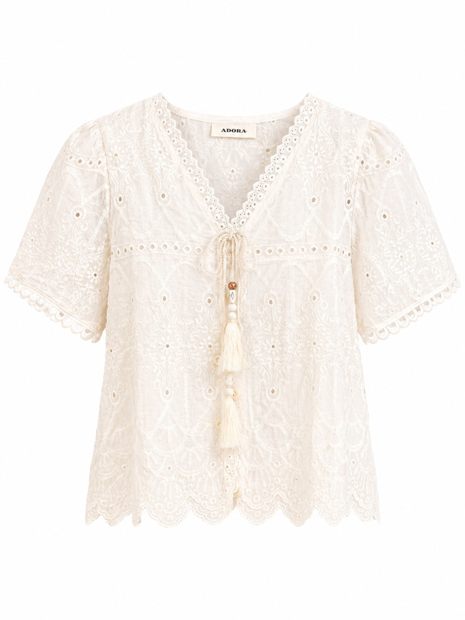 Blusa tira bordada