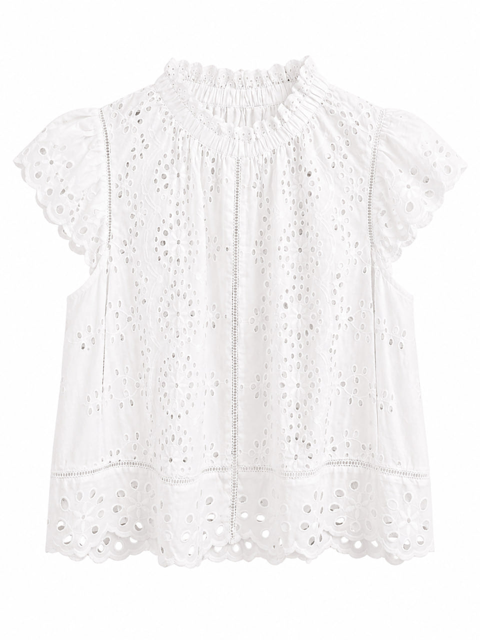 Blusa Tira Bordada Blanca