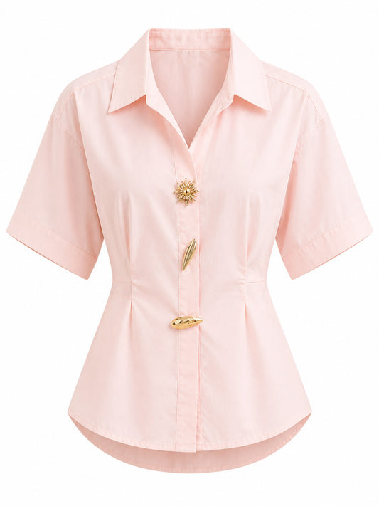Blusa Algodon Manga Corta