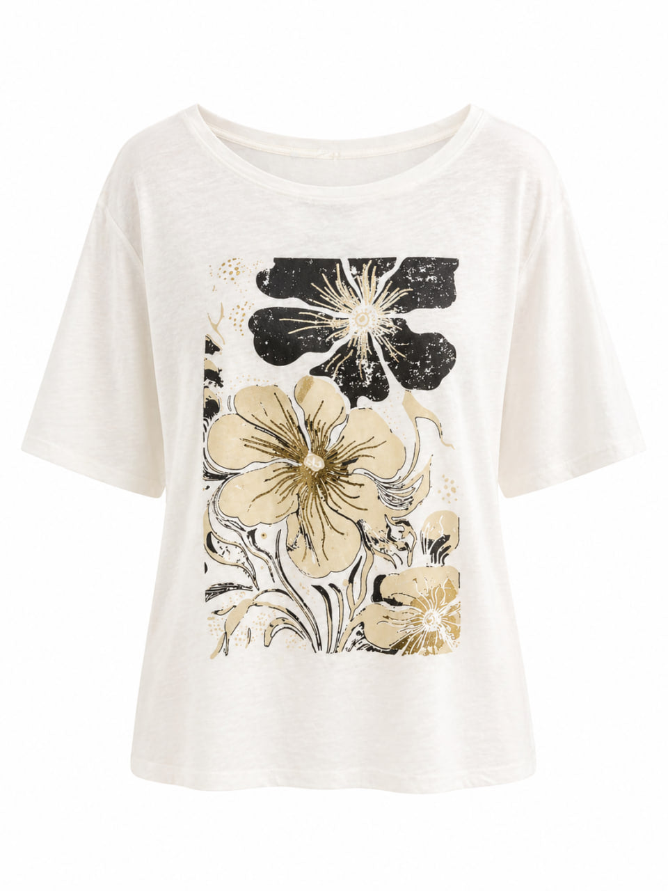 Playera Italiana Flores