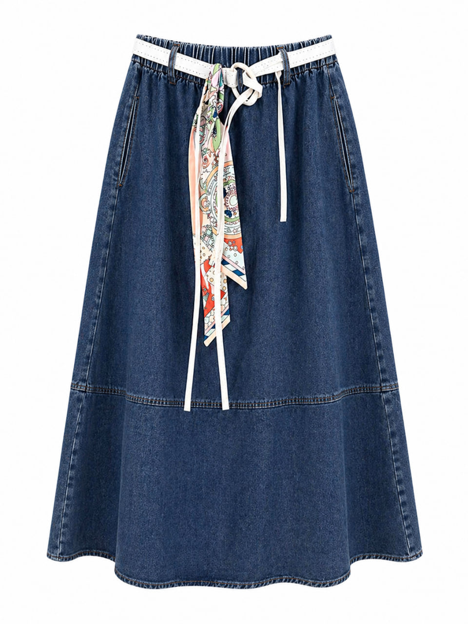 Falda Denim Azul Fuerte