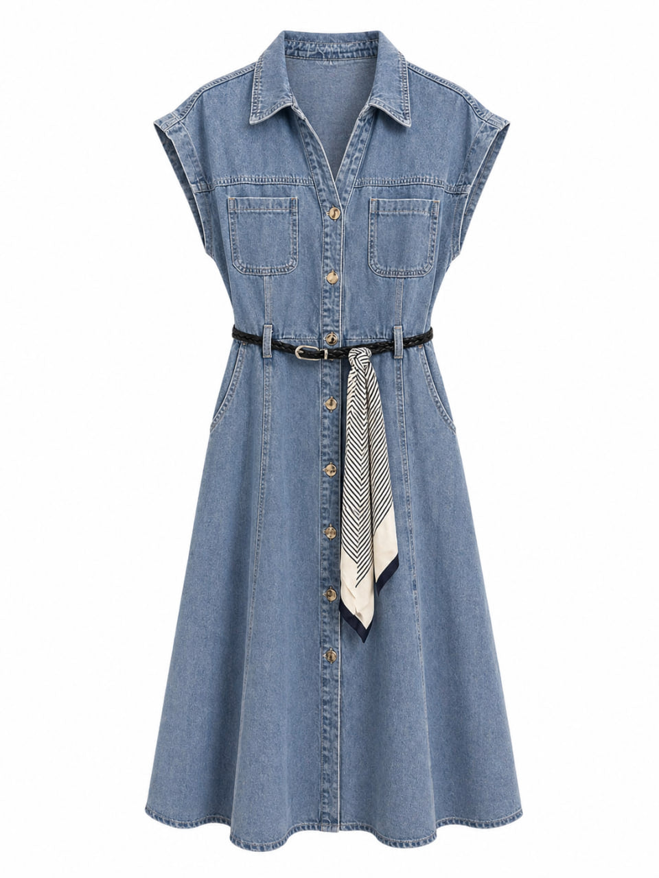 Vestido Denim Claro
