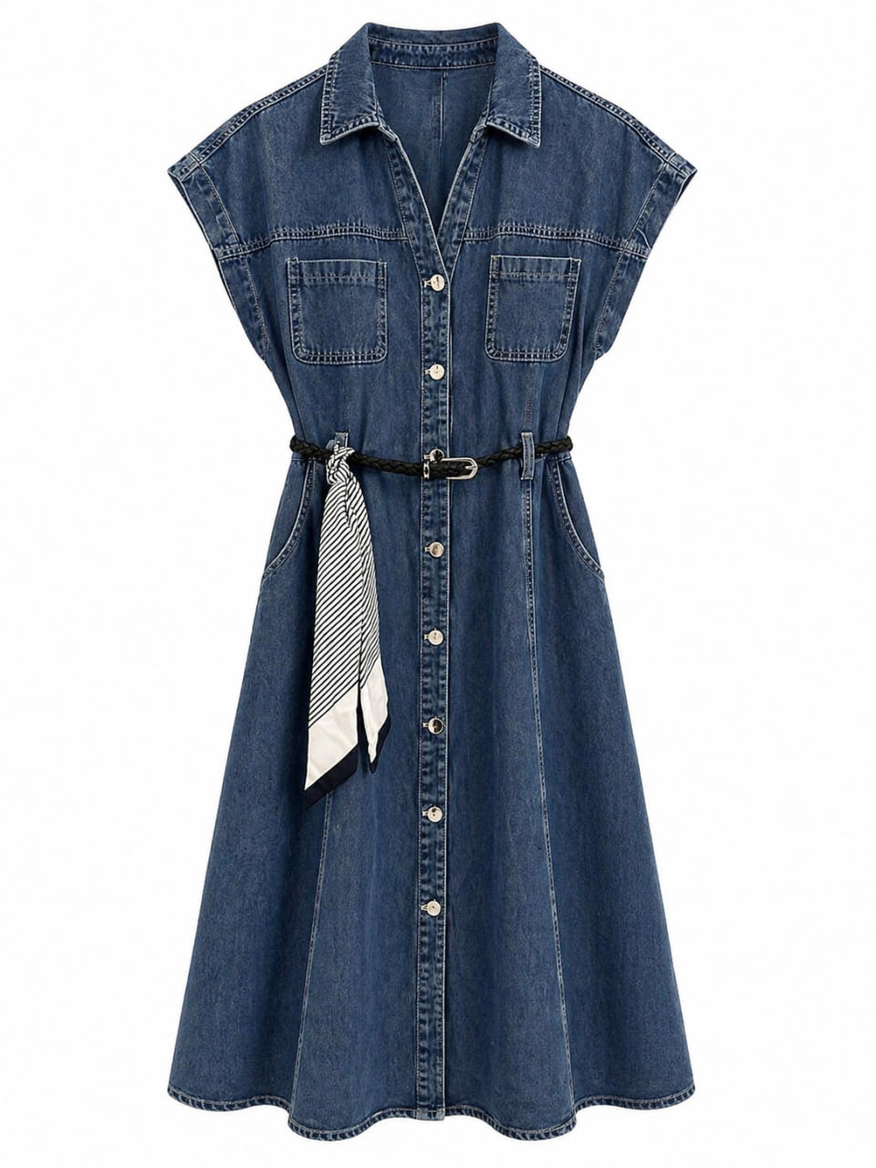 Vestido Denim Azul Fuerte