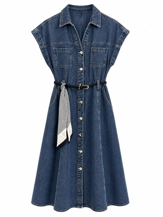 Vestido Denim Azul Fuerte